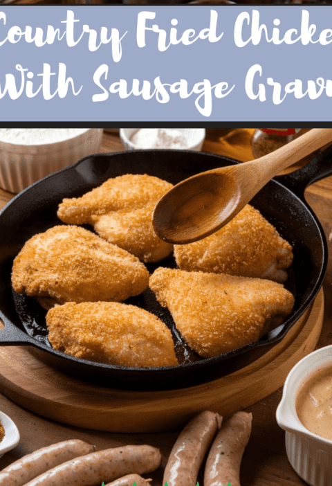Country Fried Chicken With Sausage Gravy