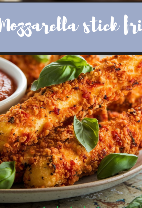 How to make Mozzarella stick fries