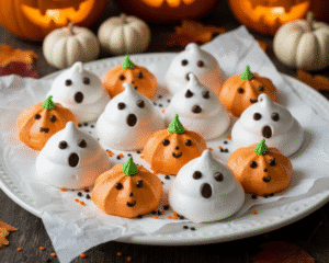 Meringue Ghosts and Pumpkins-